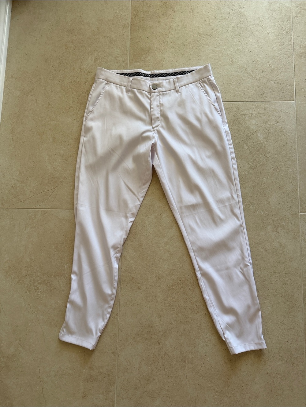 Men's White Primo Golf Joggers - Picture 1 of 6